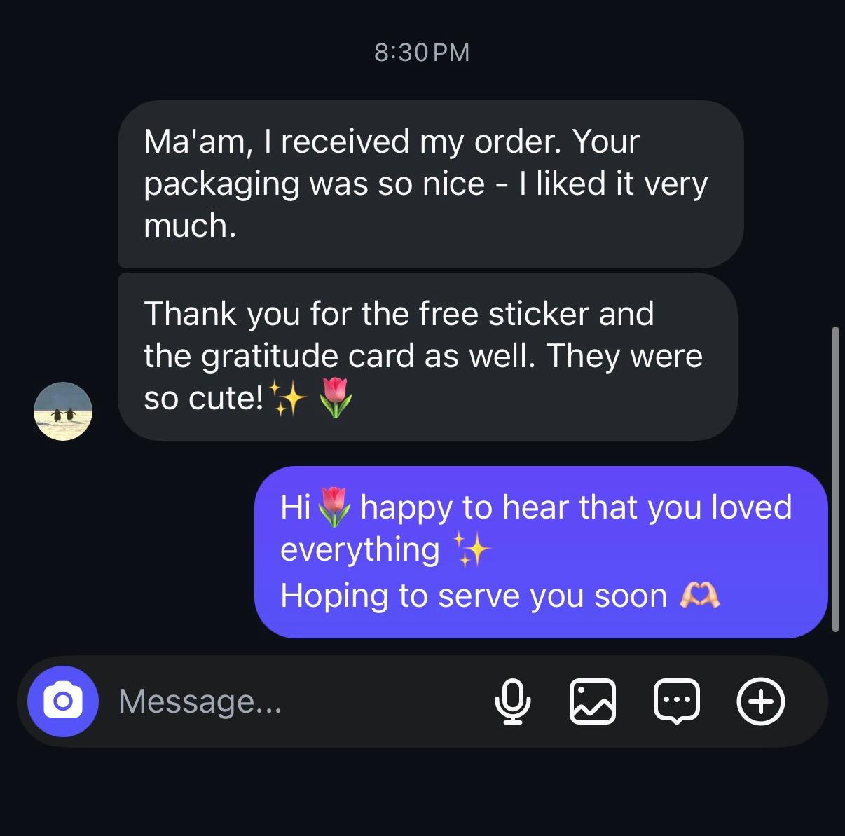 Instagram customer review screenshot for Sab Badhiya Jewels (9)