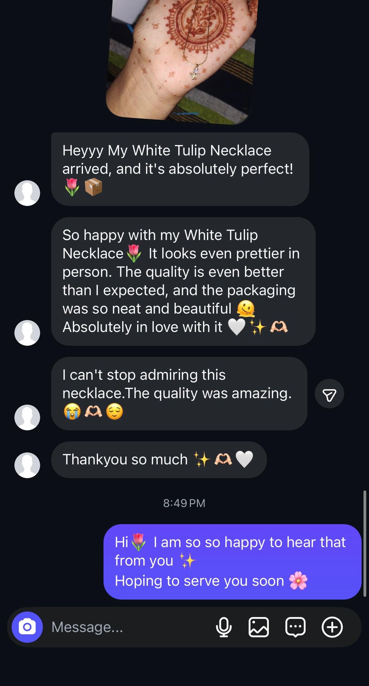 Instagram customer review screenshot for Sab Badhiya Jewels (22)